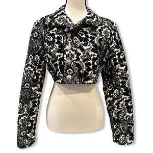 Shrine women’s black brocade bolero jacket